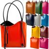 Women's Genuine Leather Bag Backpack 2 In 1 Made In Italy Leather Handbag
