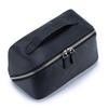 New first-layer cowhide portable cosmetic bag large-capacity simple wind portable toilet bag leather travel storage bag