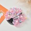 Children's Pearl Flower Hair Net for Buns