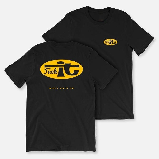 Hot-selling Summer New T-Shirt Men Women Short Sleeve Cotton Tees Moto Tops FUCKIT TEE TShirt Men's Clothing