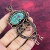 Ruby Fuchsite Pendant Copper Wire Wrapped Jewelry Handmade Real Gemstone Pendant