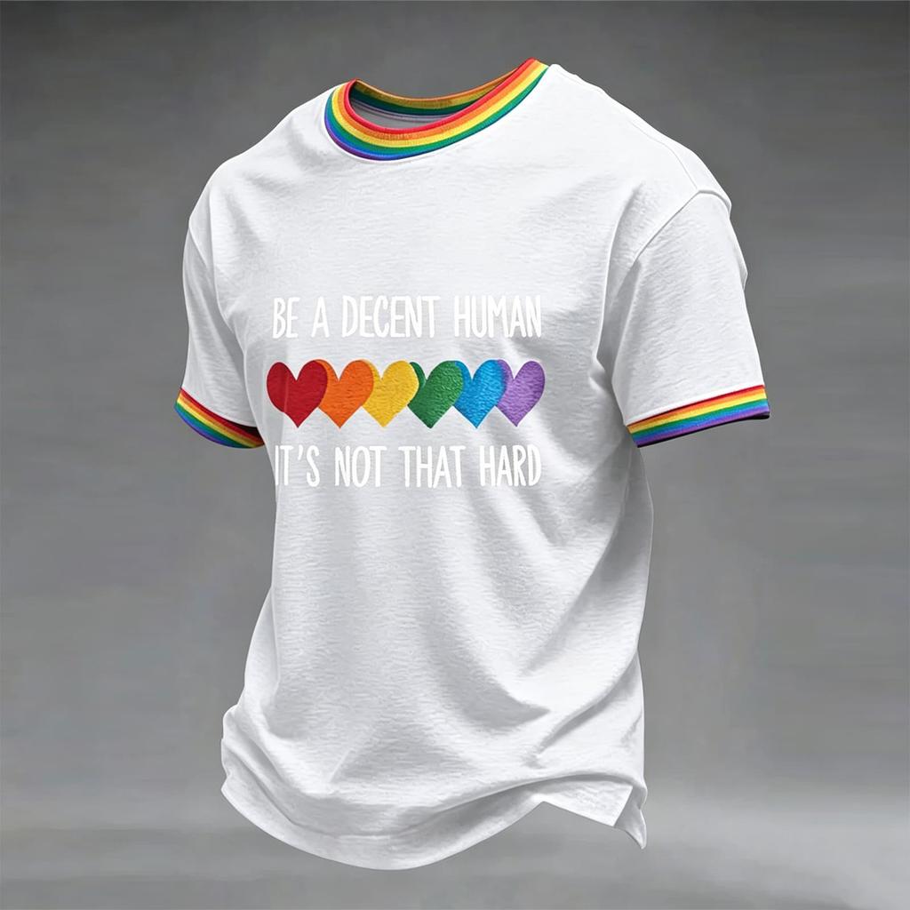 Men's Casual Round Neck Short Sleeve T-Shirt