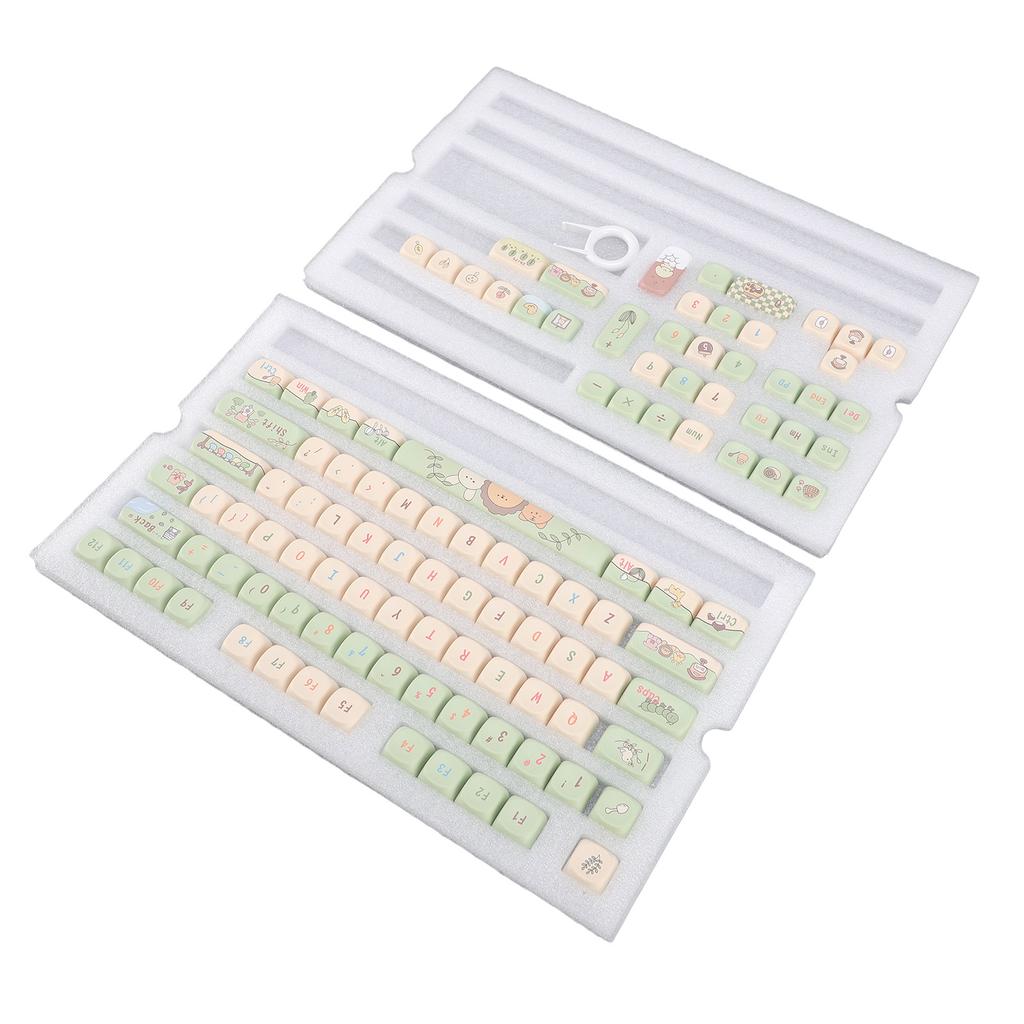112 Key Mechanical Keyboard Keycap Set 9mm MCA Height PBT Colorfast Keycap Set with Puller