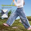 Girl's Embroidered Butterfly Straight-Leg Jeans