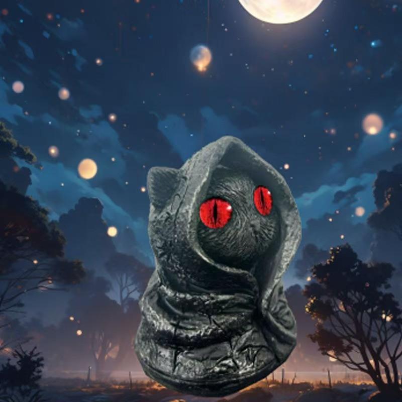 Mysterious Hooded Cat Figurine Resin Home Decor Gift For Cat Lovers And Collectors