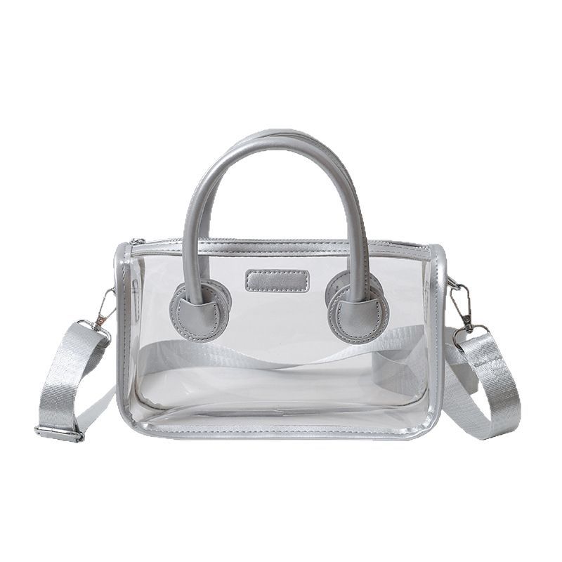 Seaside Play Transparent Bag Women'S Popular Beach Vacation Hand Bag Trend Shoulder Messenger Bag