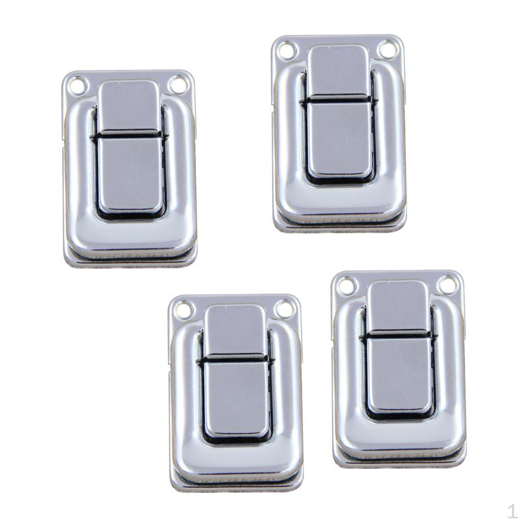 2x 2pcs Wooden Box Latch Hardware Accessory for Tools Suitcase 2