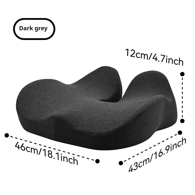 

Ergonomic Memory Foam Seat Cushion for Office Chairs - Heavy-Duty Chair Pad with Removable Cover, Ideal for Lower Back 43x46x12CM