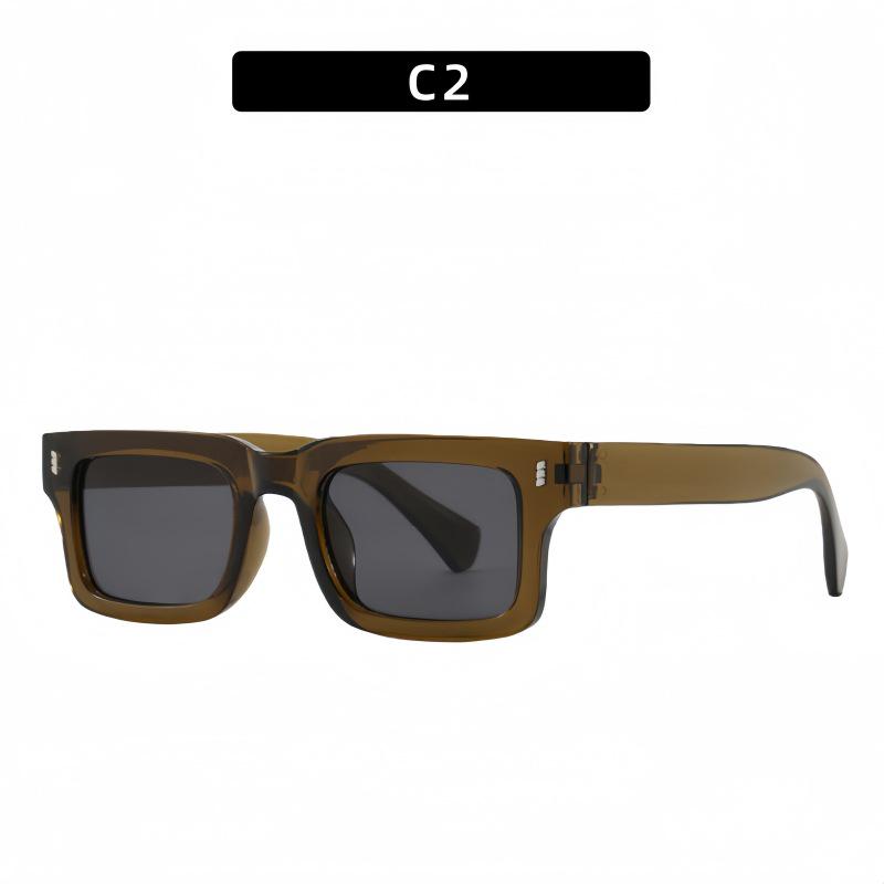 2026 European Retro Rectangular Small Frame Sunglasses - Stylish Men s & Women s High-End UV Protection