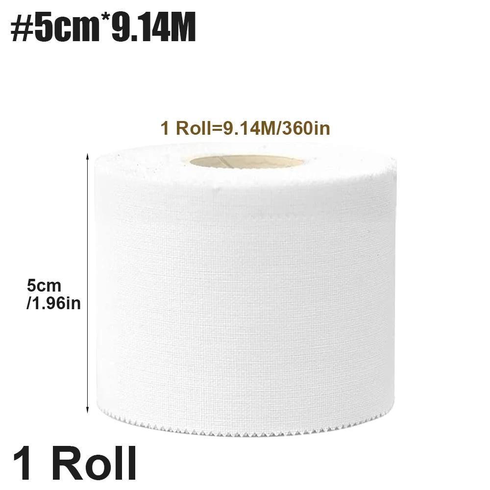 1 Roll White Kinesiology Tape Self Adhesive Elastic Sports Bandage For Boxing Football Basketball Skin Friendly