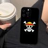 One Piece Luffy Logo Hat Cover Phone Case For iphone Apple 17 AIR 16E 16 15 14 13 12 11 Pro XR Max 8 7 Plus TPU Case Funda Shell