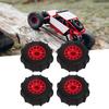 4 PCS RC Car Snow Wheels Tires Excellent Grip Thickened Weighted RC Car Accessories with 12mm 14mm 17mm Colligator