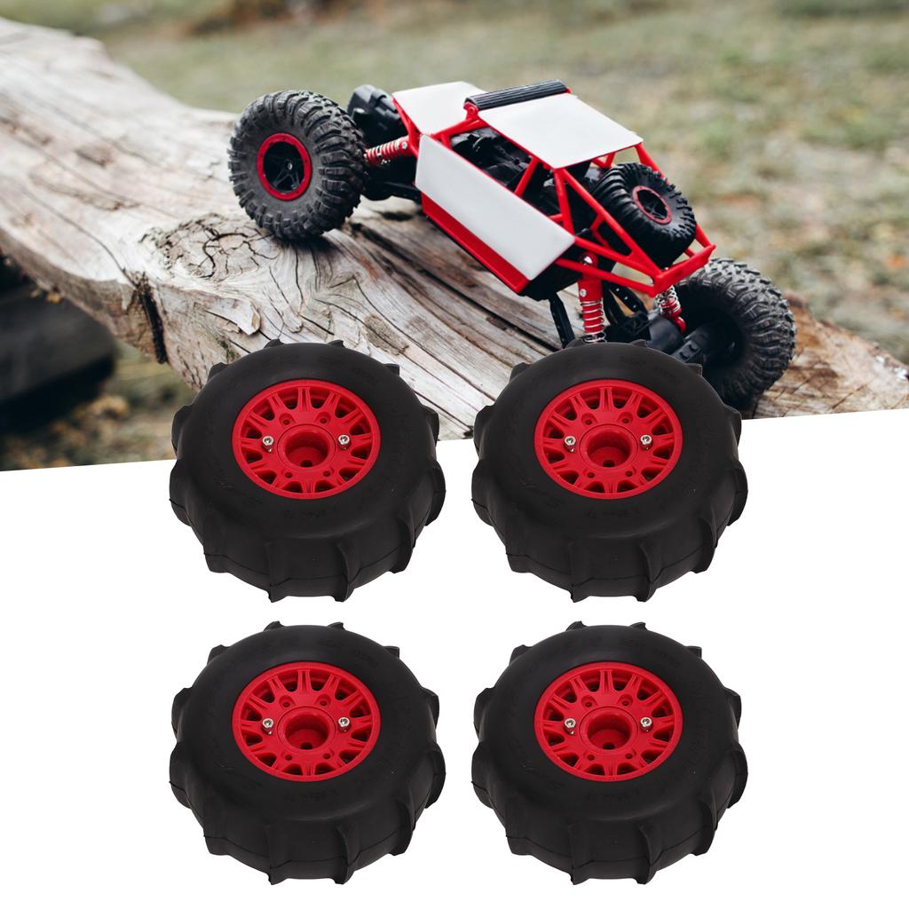4 PCS RC Car Snow Wheels Tires Excellent Grip Thickened Weighted RC Car Accessories with 12mm 14mm 17mm Colligator