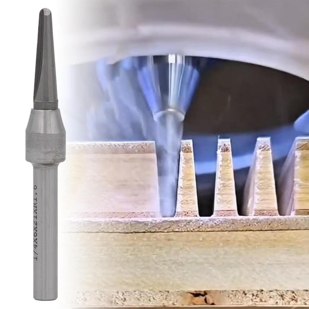 Woodworking Milling Bits1/2 1/4 Inch V Groove Woodworking End Mills TCT Grooving Cutters For Wood Bending Circular Slot Milling
