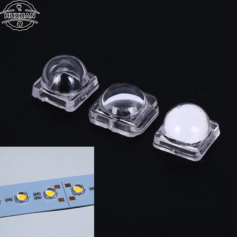 50pcs/set 30 60 Degree LED Lens Reflector Collimator For 5050 SMD 10X8mm Convex Optical Lens Reflector Collimator