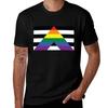 Straight Ally Pride Flag Tshirt Minimal Art Print Tshirt