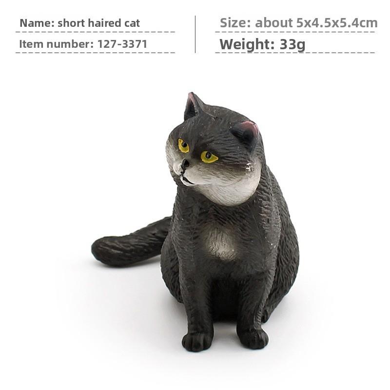 Cat Cartoon Pvc Sculpture With Realistic Form For Home Display Gift Childrens