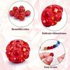100Pcs 10mm Contas de Argila de Strass Coleção de Gelo Beisebol Estilo Bling Contas Redondas para Colar Pulseira Brincos Jóias DIY