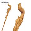 Yellow Flower Wooden Single Joint Fashion Wood Stick Decorative Cospaly Cane Halloween Crutch Wand Crosier 95cm