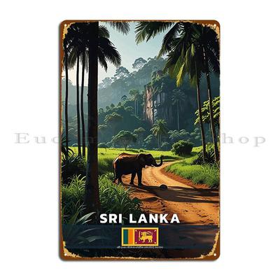 Sri Lanka Reise Metallschild Dekoration Druck Malerei Kino Wandbild Blechschild Poster