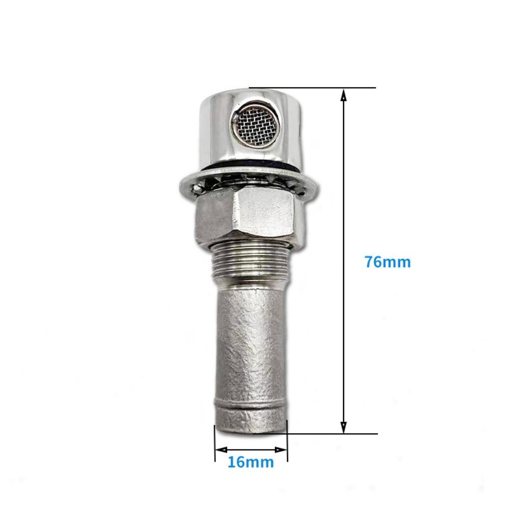 

Through Hull Boat Fuel Tank Vent Stainless Steel Marine Straight Air Vent Gas Fuel Tank Vent