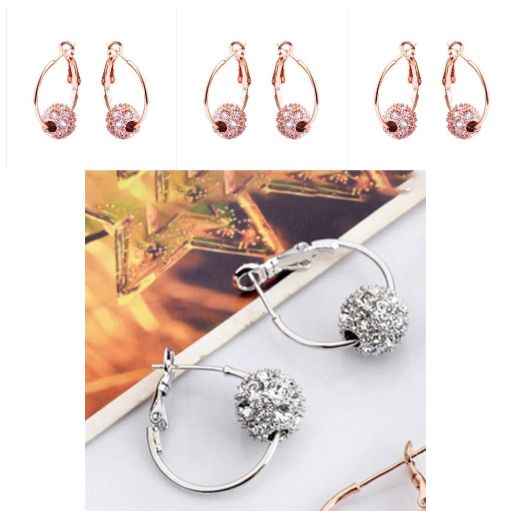Delicate Korean Version Lucky Ball Earrings For Women's Elegant Style