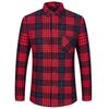 2026 Autumn Winter Men's Fashion Plaid Striped Print Shirts Double-sided Fleece Long Sleeve Thick Warm Shirts Soft Big Size 7XL
