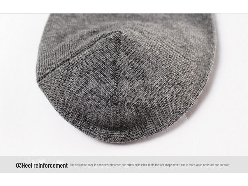 Langsha Men's Mid-Tube Cotton Socks - Business Style, Deodorant, Thick for Autumn/Winter