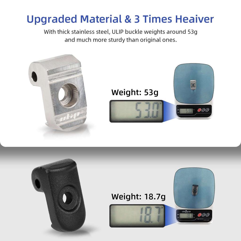 Ulip silver stainless steel folding buckle for xiaomi scooters with stainless steel axle