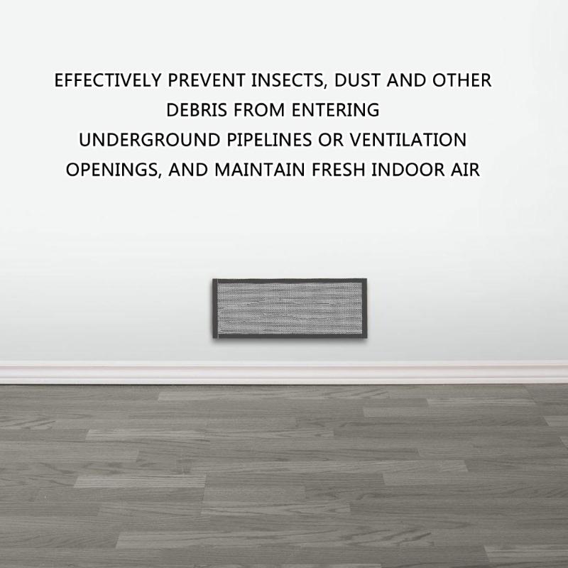 2/4Pcs Magnetic PVC Floor Vent Mesh Cover Replacement Air Vent Screen Cover Floor Register Cover Vent Screen Trap