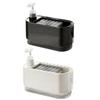 Plastic Kitchen Soap Dispenser with Sponge Holder Manual Press Soap Box  Countertop