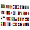 Fußball-Weltmeisterschaft 2026 Flaggen-Girlande Banner 15m 48 Länderflaggen 21x14cm Fan-Dekoration Phonillico®