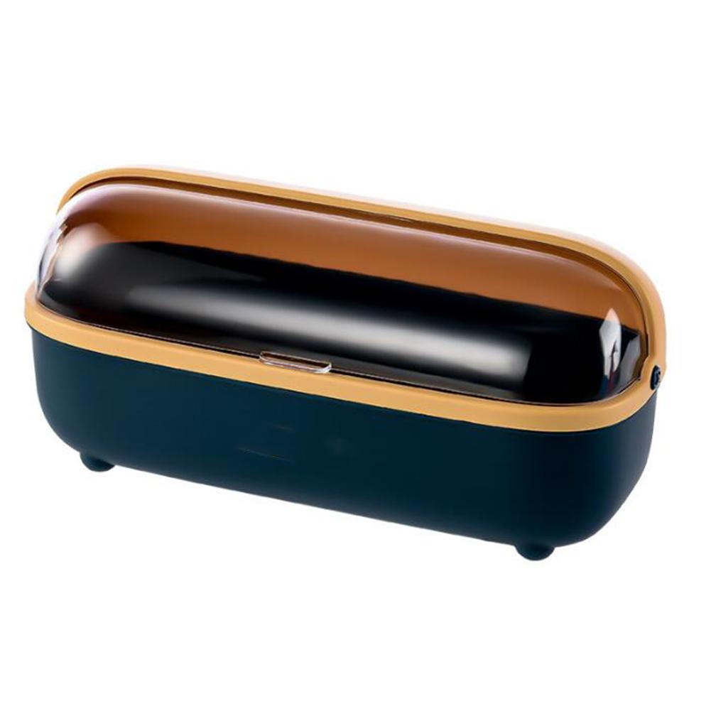 Transparent Dust-proof Cover Kitchen Storage  Box 4-compartment Seasoning Box Hollowed Bottom Chopstick Storage Box Kitchenware