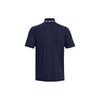 Under Armour Polo Shirts Men's Marine Blue Polo Collar Moderate Straight Fit 1377364-410