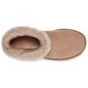 UGG Ghete scurte de zăpadă pentru femei Bailey Mini Button Gold Bling Călduroase Confortabile Maro 1118998-ARGL