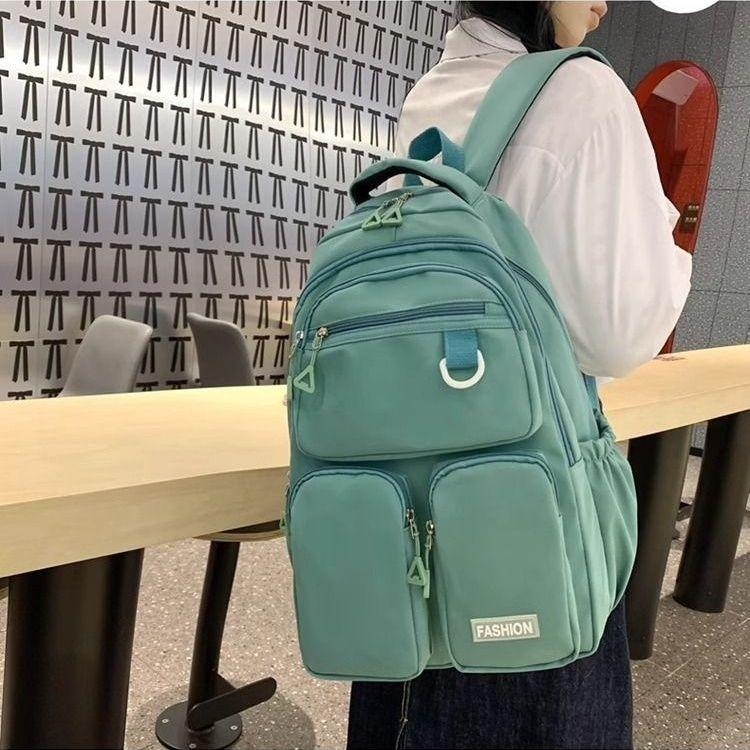 

Рюкзак для мальчиков школьная сумка простой легкий большой вместимости зелёный