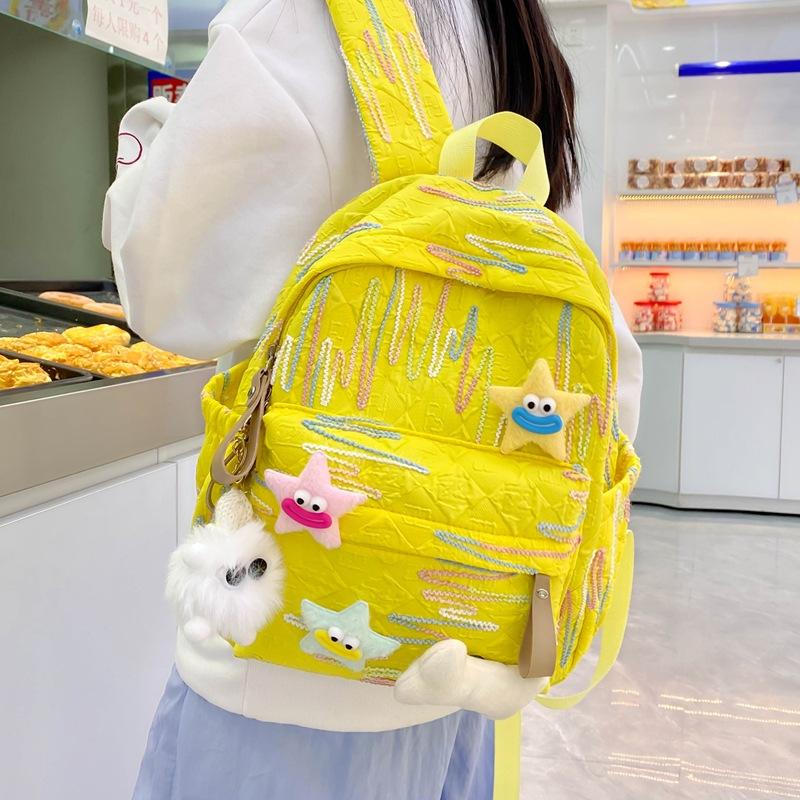 Backpack Girls Travel Cute Girl Simple Middle School College Student Printing Lightweight Trendy Fashion Backpack