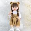 55CM Full Body Soft Silicone Reborn Toddler Doll Lifelike Soft Touch High Quality Doll Gifts for Children home Birthday Christmas gifts
