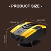 Windshield Defogger Angle Adjustable Heating Fan Car Heater Self Adhesive Demister Defroster Rotating Heating Dryer