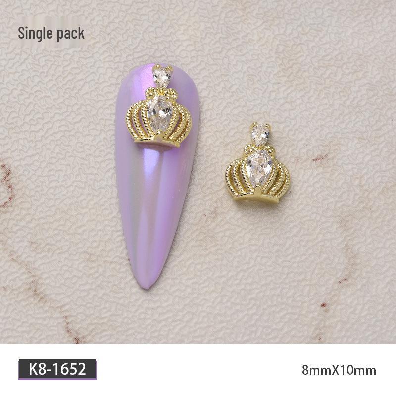 Luxury Zirconia Rhinestone Bow Nail Art Accessories