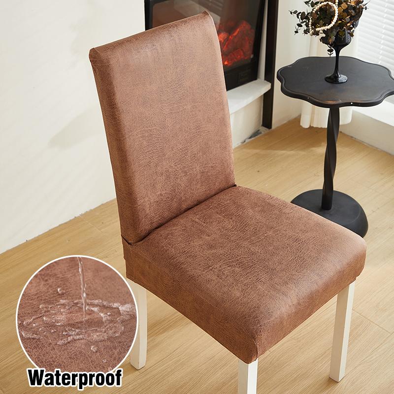 Waterproof Dining Chair Covers Stretch Dining Room Chair Covers Removable Washable Chair Slipcovers For Home, El, Banquet 1Pc