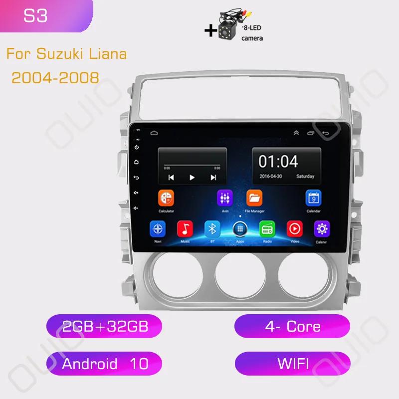 2din Android10 Car Radio Multimedia Player Carplay Auto GPS Navigation DSP BT RDS For Suzuki Liana 2004 2005 2006 2007-2008