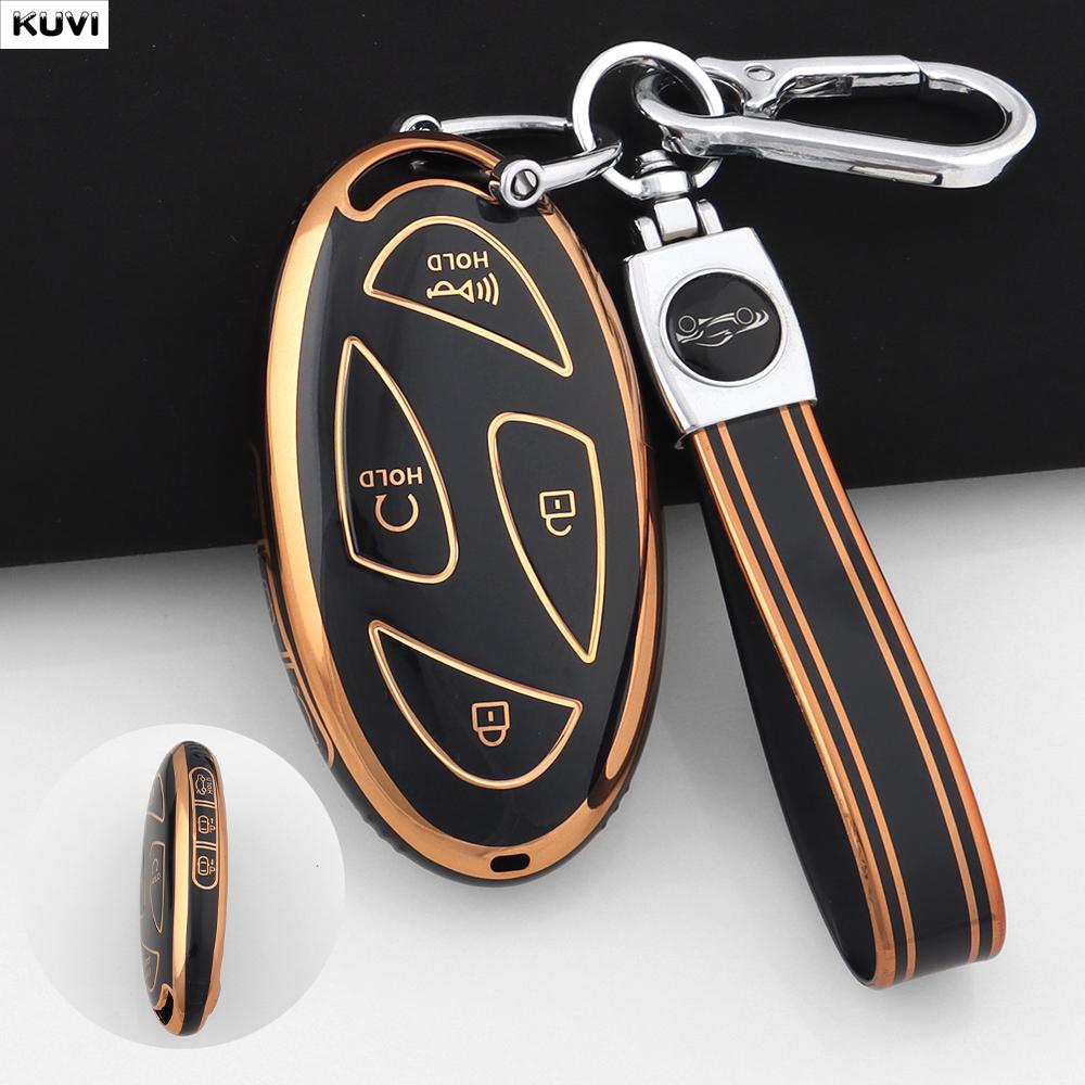 7 Buttons Tpu Style Car Key Case Cover Shell For Hyundai Kona Ev Grandeur Gn7  Keyless Protector Bag Keychain Accessories