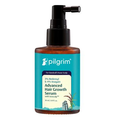 Pilgrim 3% Redensyl 4% Anagain Advanced Hair Growth Serum 30 Ml For Flake-Prone Scalp Hair Density Care Support