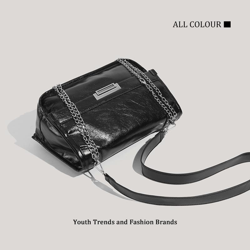 New Women's Bag Underarm Bag Trendy Cool Oblique Span Bag Versatile Fashion Chain Single Shoulder Oblique Span Bag Women
