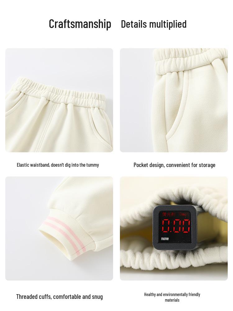 Pantalon de jogging style coréen pour filles en bas âge DUUDUU - Collection Printemps 2026