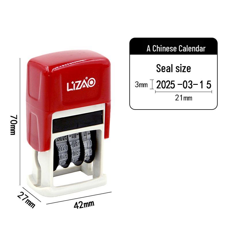 Automatic Re-inking Teacher QC Date Stamp with Adjustable Year, Month, Day