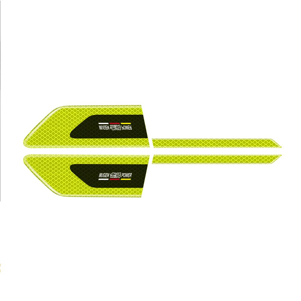 xwbfn6 Car Reflective Decorative Sticker Fender Safety Warning Anti-collision Strips For Honda City Jazz Accord CR-Z VTEC Vezel Insight