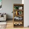 VidaXL Bookcase-Room Divider Brown Oak 60x30x135cm Engineered Wood