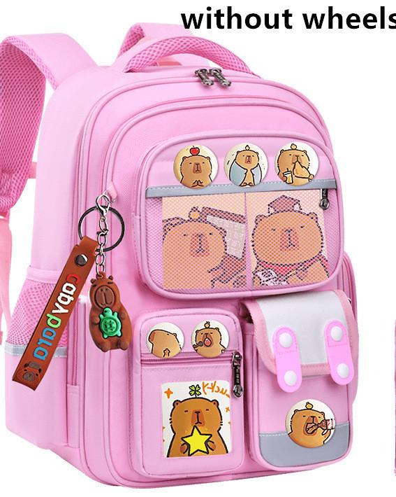 Children Trolley backpack wheels Student High